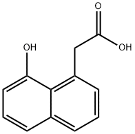 1-Naphthaleneacetic acid, 8-hydroxy- 结构式