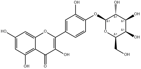 Quercetin 4'-O-galactoside Structure