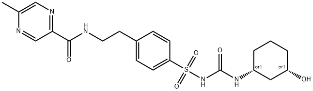 3-cis-Hydroxyglipizide Struktur