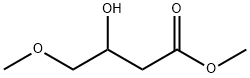 Butanoic acid, 3-hydroxy-4-methoxy-, methyl ester Struktur