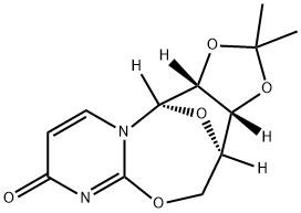 2,5'-脱氢-2',3'-O-异亚丙基尿苷,3868-21-1,结构式