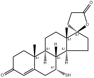 7 alpha-thiospironolactone Structure
