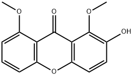 2-Hydroxy-1,8-dimethoxyxanthone Structure
