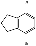 7-溴-2,3-二氢-1H-茚-4-醇 结构式