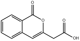 1H-2-Benzopyran-3-acetic acid, 1-oxo- Structure
