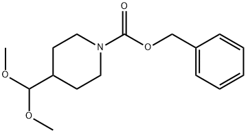 1-Piperidinecarboxylic acid, 4-(dimethoxymethyl)-, phenylmethyl ester Structure
