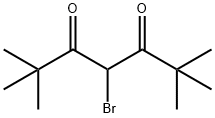 3,5-Heptanedione, 4-bromo-2,2,6,6-tetramethyl- Struktur