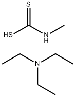 Carbamodithioic acid, methyl-, compd. with N,N-diethylethanamine (1:1) (9CI)
