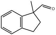 1H-Indene-1-carboxaldehyde, 2,3-dihydro-1-methyl- Struktur