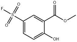Benzoic acid, 5-(fluorosulfonyl)-2-hydroxy-, methyl ester Structure