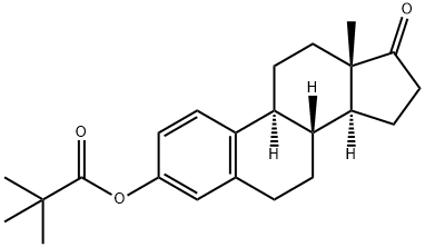 Estra-1,3,5(10)-trien-17-one, 3-(2,2-dimethyl-1-oxopropoxy)- Struktur