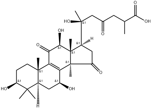 20-Hydroxyganoderic acid G, 400604-12-8, 结构式