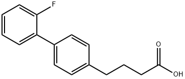 [1,1'-Biphenyl]-4-butanoic acid, 2'-fluoro- Structure