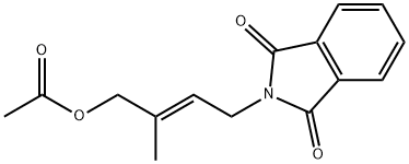 1H-Isoindole-1,3(2H)-dione, 2-[(2E)-4-(acetyloxy)-3-methyl-2-buten-1-yl]- 化学構造式