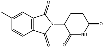 1H-Isoindole-1,3(2H)-dione, 2-(2,6-dioxo-3-piperidinyl)-5-methyl- Struktur