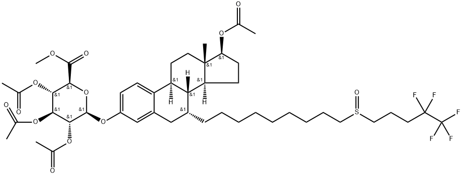 Fulvestrant 3-β-D-Glucuronide 17-Acetate 结构式
