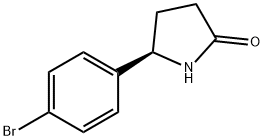 2-Pyrrolidinone, 5-(4-bromophenyl)-, (5R)- 结构式