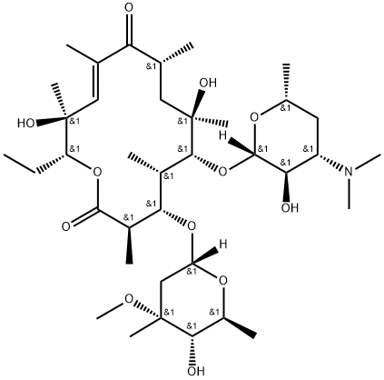 红霉素杂质,40554-78-7,结构式