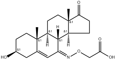 3β-Hydroxy-17-oxo-5-androsten-7-one 7-(O-carboxymethyl)oxime,40573-87-3,结构式