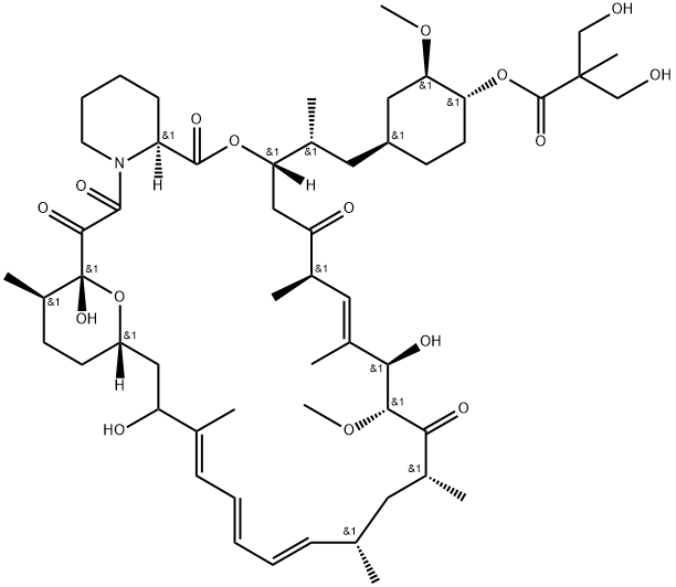 西罗莫司脂化物杂质1 (7-O-去甲基西罗莫司脂化物) 结构式