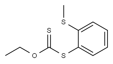 Carbonodithioic acid, O-ethyl S-[2-(methylthio)phenyl] ester Structure
