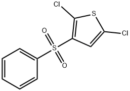 Thiophene, 2,5-dichloro-3-(phenylsulfonyl)- Struktur