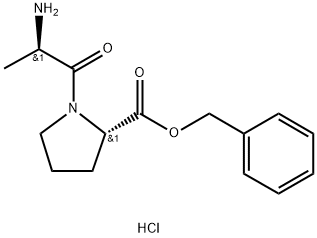 L-Proline, D-alanyl-, phenylmethyl ester, hydrochloride (1:1) 结构式