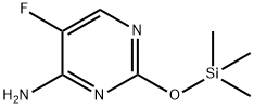4-Pyrimidinamine, 5-fluoro-2-[(trimethylsilyl)oxy]- Struktur