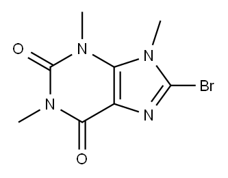 8-溴-1,3,9-三甲基-2,3,6,9-四氢-1H-嘌呤-2,6-二酮,413568-95-3,结构式