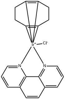 CHLORO(1,5-CYCLOOCTADIENE)(1,10-PHENANTHROLINE)IRIDIUM(I)THFADDUCT,MIN.98%,41396-69-4,结构式
