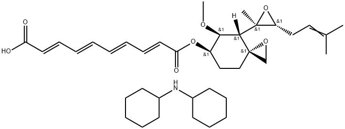 Bicyclohexylammonium fumagillin Structure