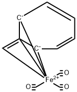 Iron, tricarbonyl(1,1a,2,7eta4-1-methylene-2,4,6-cycloheptadiene)- 结构式