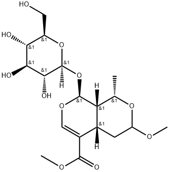 7-O-甲基莫诺甙 结构式