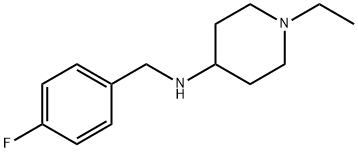 4-Piperidinamine, 1-ethyl-N-[(4-fluorophenyl)methyl]- Structure