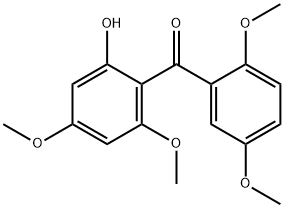 (2,5-Dimethoxyphenyl)(2-hydroxy-4,6-dimethoxyphenyl)methanone Struktur