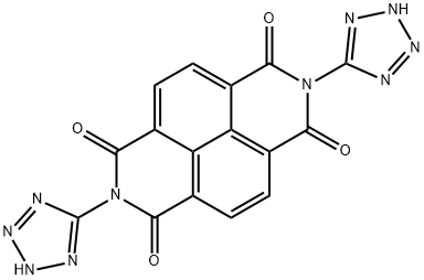 Benzo[lmn][3,8]phenanthroline-1,3,6,8(2H,7H)-tetrone,2,7-bis(2H-tetrazol-5-yl)- Structure