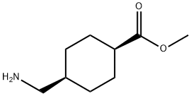 Cyclohexanecarboxylic acid, 4-(aminomethyl)-, methyl ester, cis-,43087-37-2,结构式