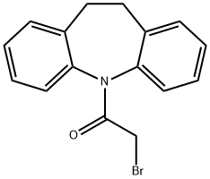 Ethanone, 2-bromo-1-(10,11-dihydro-5H-dibenz[b,f]azepin-5-yl)- Structure