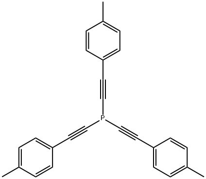tris[2-(4-methylphenyl)ethynyl]phosphine,4319-05-5,结构式