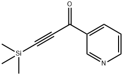 1-(3-ピリジル)-3-(トリメチルシリル)-2-プロピン-1-オン 化学構造式