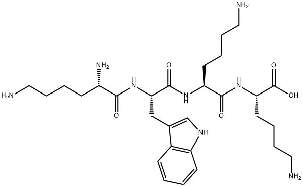 L-Lysine, L-lysyl-L-tryptophyl-L-lysyl- Structure