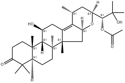 23-乙酰泽泻醇F 结构式