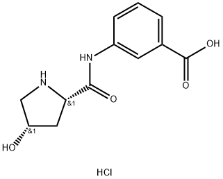 (S)-羟脯氨酸氨基苯甲酸, 444057-62-9, 结构式