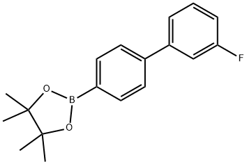 1,3,2-Dioxaborolane, 2-(3'-fluoro[1,1'-biphenyl]-4-yl)-4,4,5,5-tetramethyl- Structure