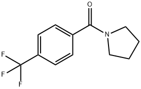 1-吡咯烷基[4-(三氟甲基)苯基]-甲酮 结构式
