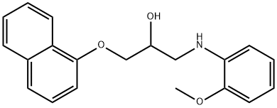 1-((2-甲氧基苯基)氨基)-3-(萘-1-基氧基)丙-2-醇,450363-95-8,结构式