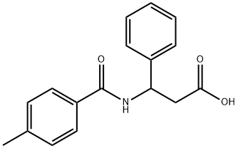 3-[(4-methylphenyl)formamido]-3-phenylpropanoic acid Struktur