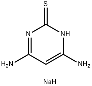 sodium,4,6-diamino-1H-pyrimidine-2-thione 结构式