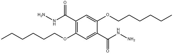2,5-bis(hexyloxy)terephthalic dihydrazide Struktur