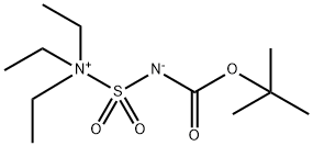 N-[[[(1,1-二甲基乙氧基)羰基]氨基]磺酰基]-N,N-二乙基乙铵内盐 结构式